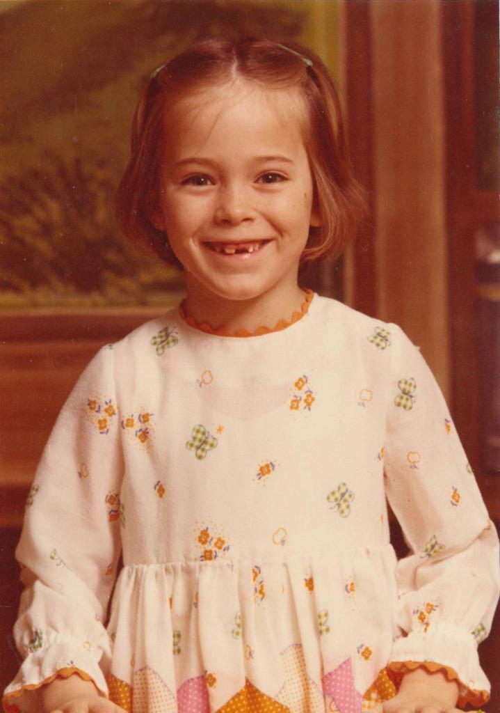 Christine in kindergarden.