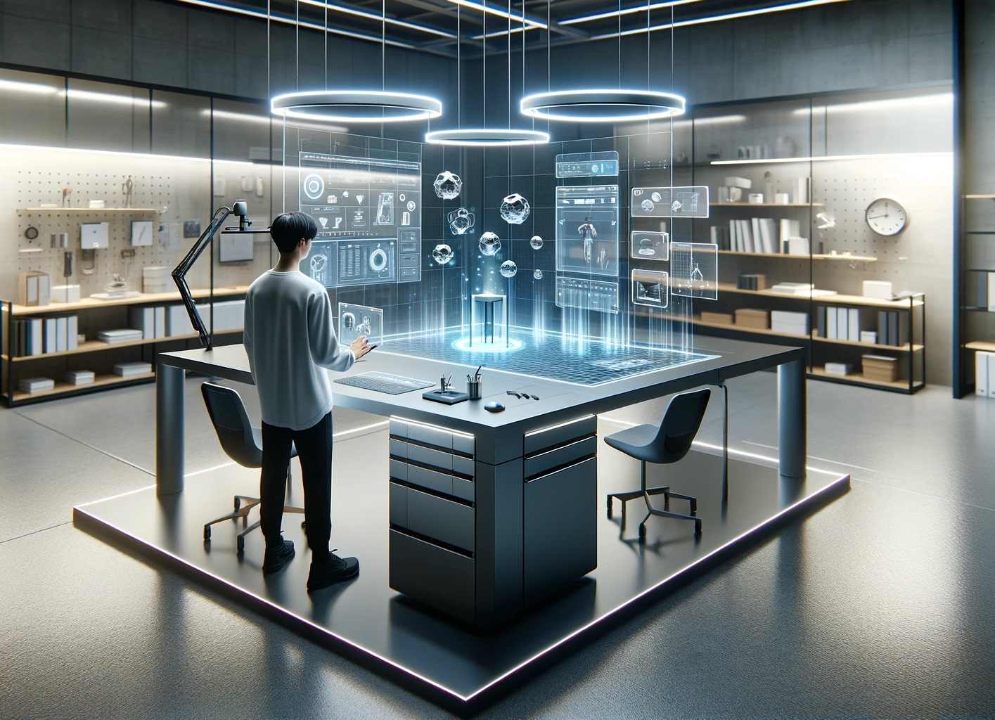 Augmented Reality (AR) offices concept design.