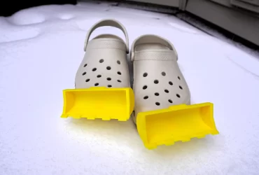 Michael Satterlee's the Teen inventor who creates tiny yellow snowploughs for 'Crocs' that goes viral on social media.