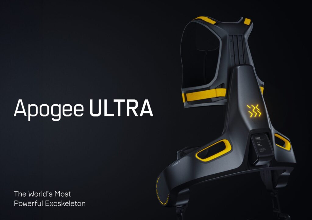 Apogee ULTRA: German Bionic unveils a powerful exoskeleton lifting up to 80lbs, aiding workers in healthcare, logistics, and more, while tackling labour shortages and aging workforce.