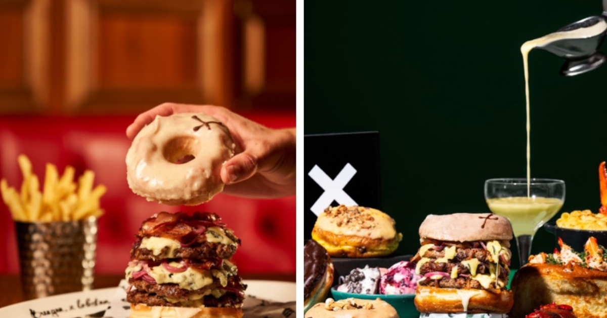 Restaurant Chain Launches Bizarre Burger With Meat Patty And Vanilla Glaze Doughnut 'bun'