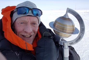 the British explorer who was stuck in Antarctica for a month facing harsh winds in one of the remotest places on the planet.