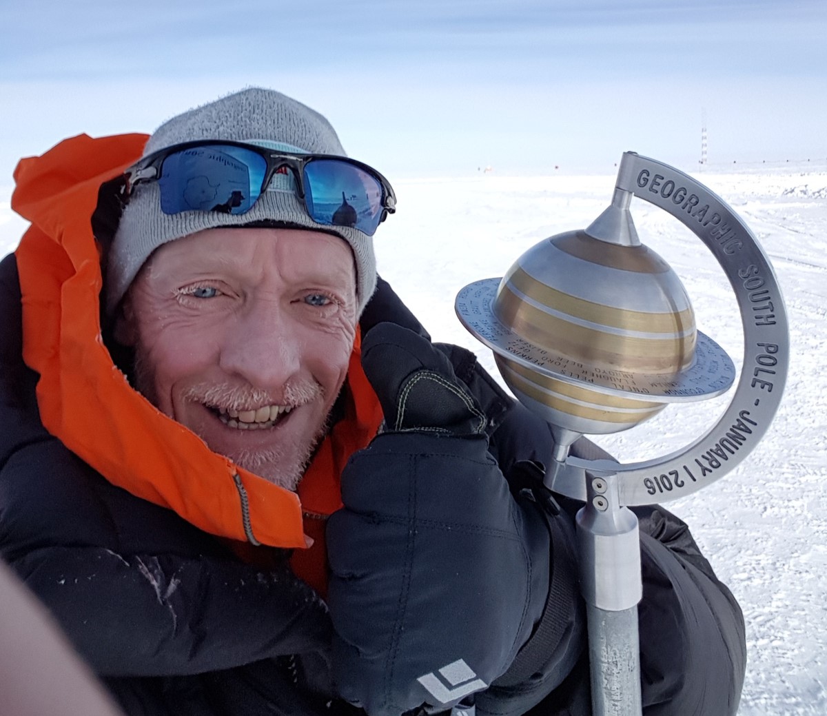 the British explorer who was stuck in Antarctica for a month facing harsh winds in one of the remotest places on the planet.