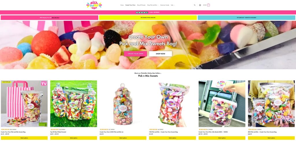 A man turned £500 into £1.15m with a pick and mix sweets business that now supplies TV stars like Ant and Dec and boasts over 150 varieties of sugary treats.